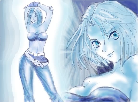 Desen 96497 modificat:crazy emo girl demon
