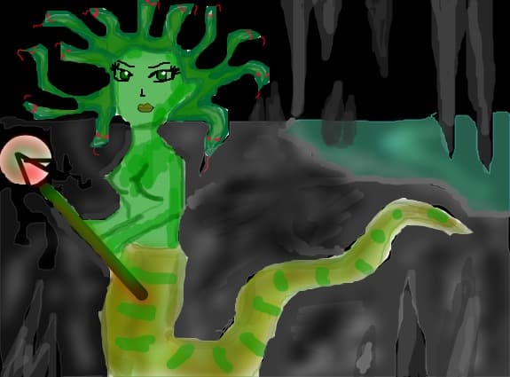 Desen 99406 continuat:medusa