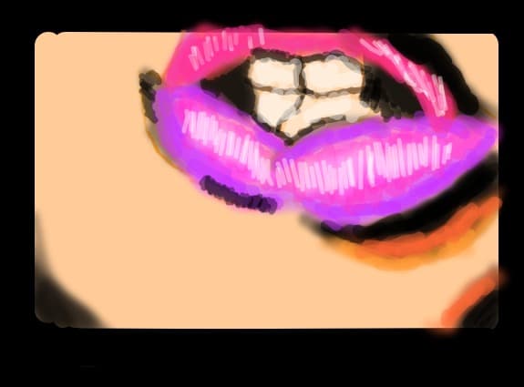 ...pink lips...