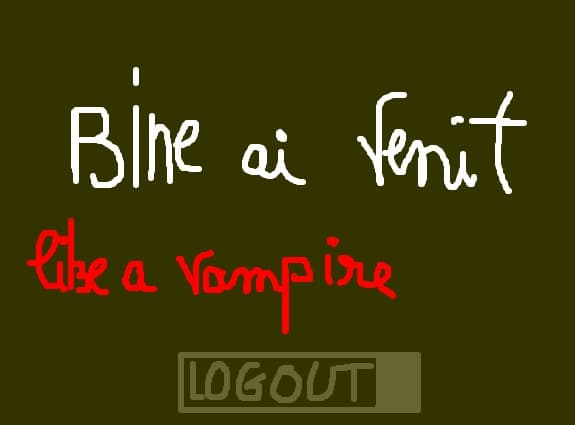 like a vampire