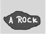 a rock