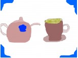 ceasca de ceai si ceainic