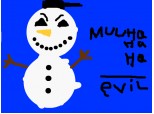 Evil snow man