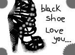 a black shoe