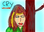 the girl is cry