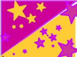 pink with  yelow stars  and yelow with pink stars