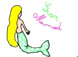 green mermaid