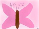 fluturele meu roz