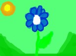 floare albastra stricata ....