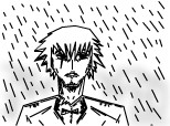 Poor gentelman in the rain