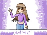 anime girl cool look