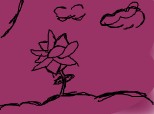 floare en paisajul purpuriu