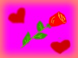 Trandafir + inimioare :D